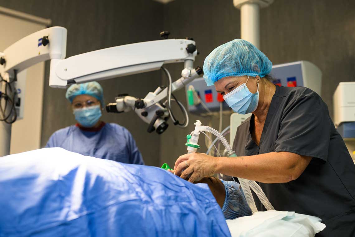 Nurse Anesthetist During Operation