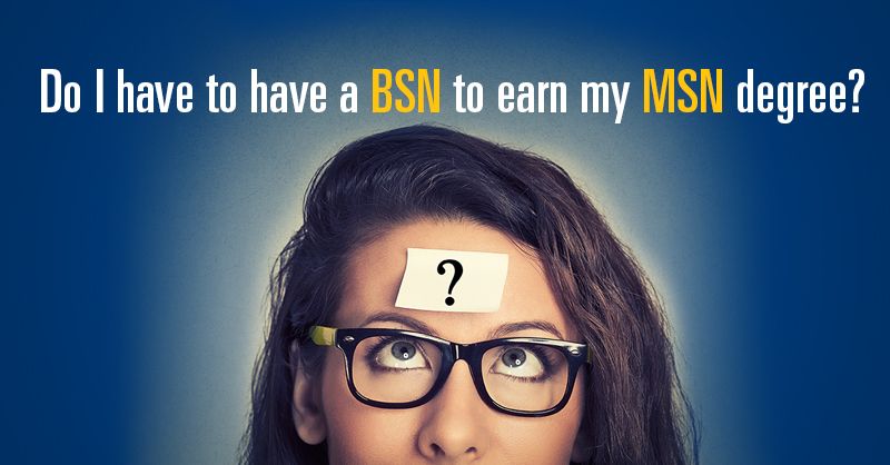 MSN without a BSN