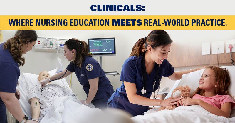 "Clinicals: Where nursing education meets real-world practice." - Nurses working with patients